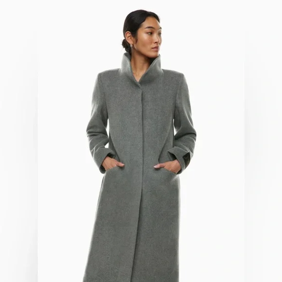 Aritzia Cocoon Long Coat Wool Cashmere size S - Picture 2 of 16